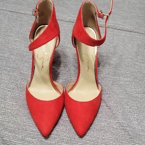 Jessica Simpson Red Pointed Toe Heels